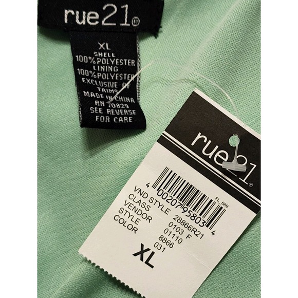 Rue 21 Mint Green Sequined Tank Mini Dress Womens XL Lined Sleeveless Party - Picture 3 of 7